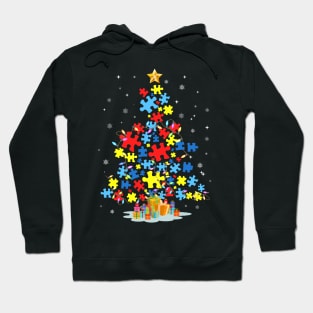 Autism Awareness Christmas Tree Xmas Gift Hoodie